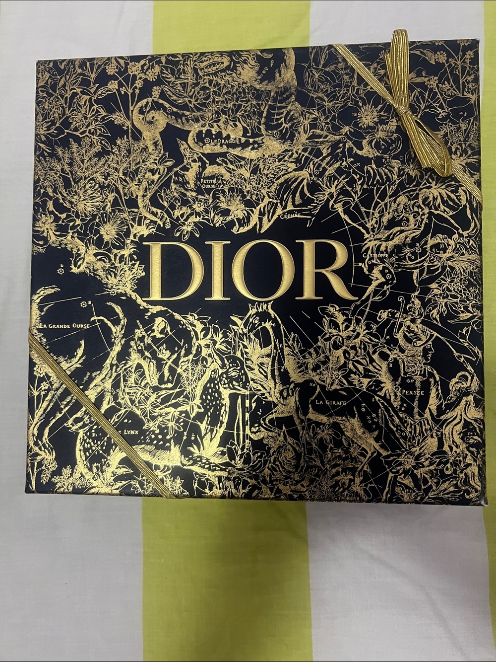 Dior Navy color and Gold Decorative Gift Box